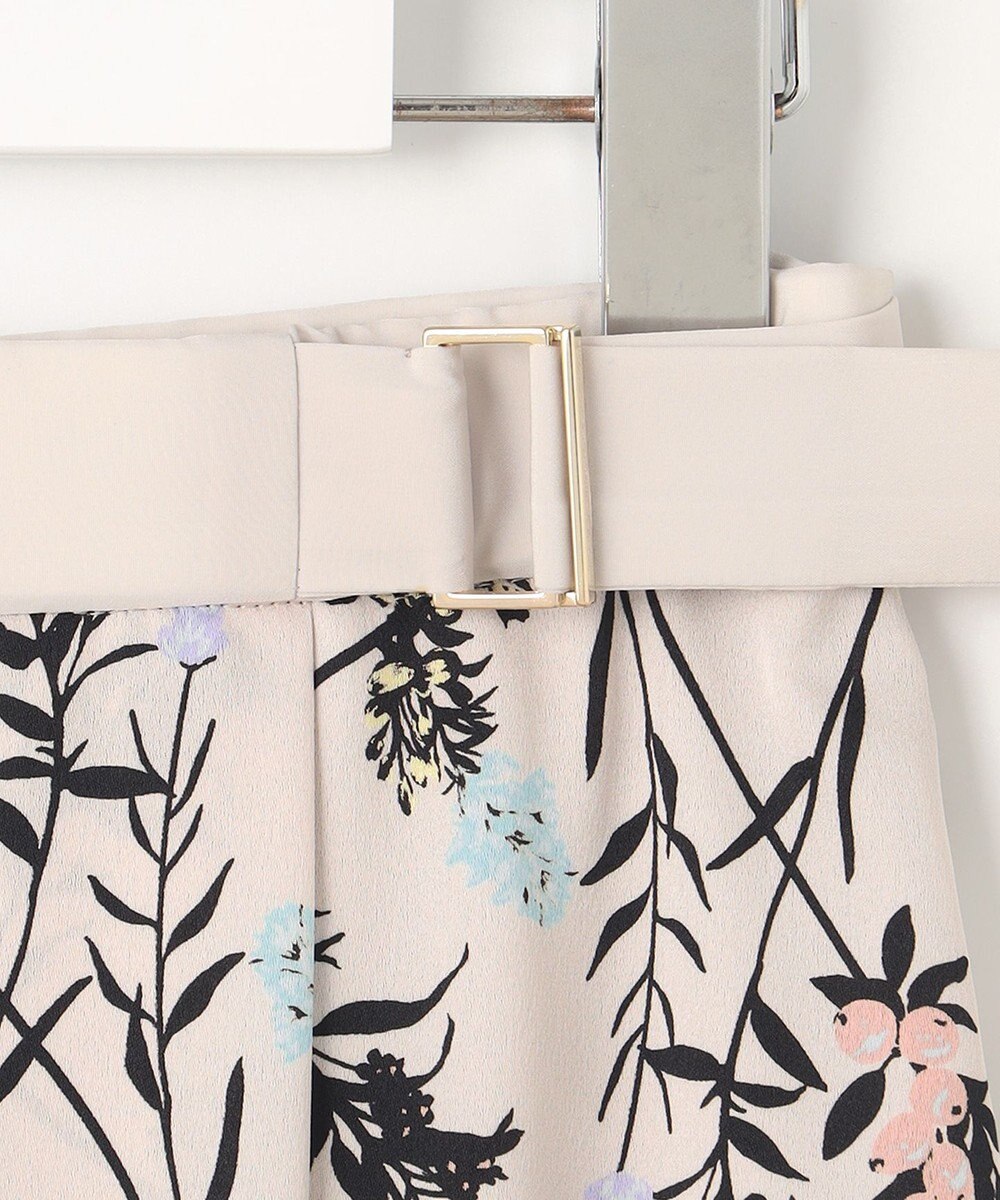 自由区 【洗える・XSサイズあり】ハーバルフロープリント スカート 