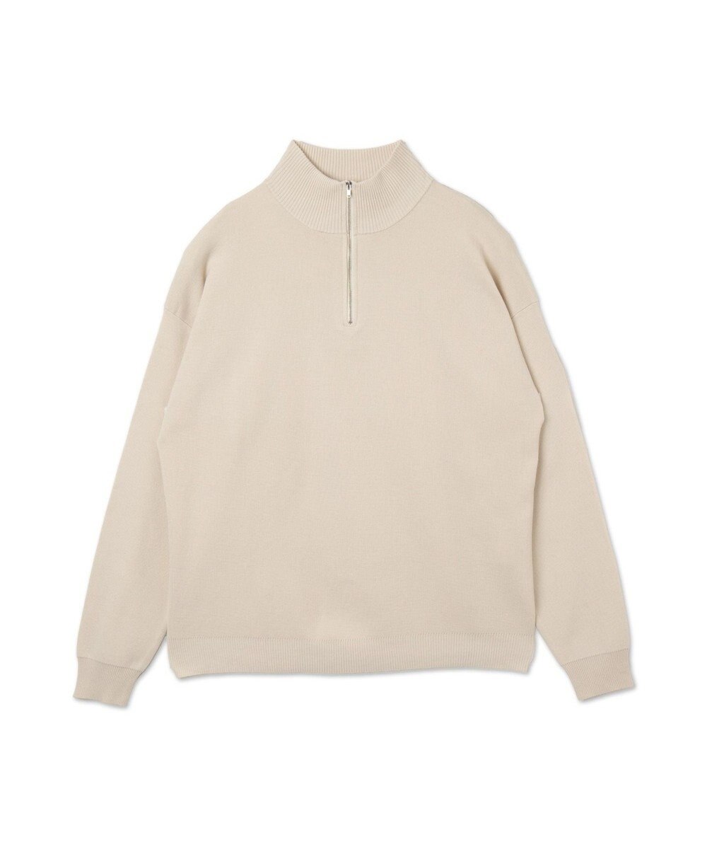 WEGO 【ユニセックス着用ITEM】ミラノリブハーフジッププルオーバー 