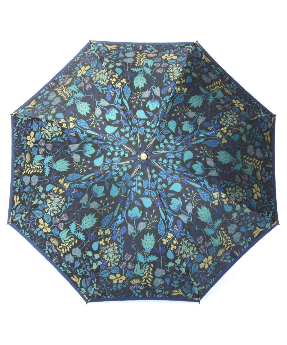 槇田商店 Stig Lindberg HERBARIUM ブルー 折りたたみ傘 