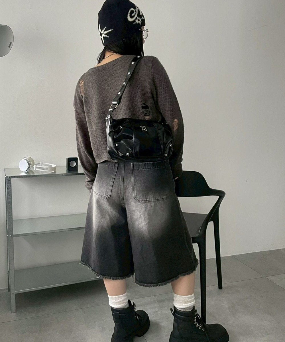 WEGO メタルパーツハーフムーンバッグ 