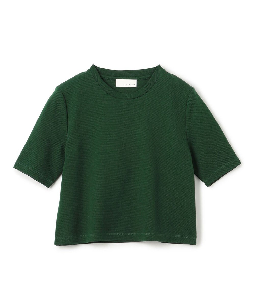 uncrave コットンミラノ ショート丈 Tシャツ（uncrave WHITE） 