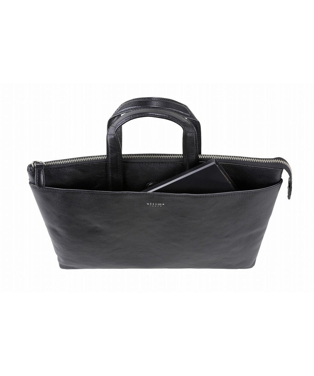 ACE BAGS & LUGGAGE ultima TOKYO ウルティマ トーキョー ライル 2WAYバッグ クラッチ 手提げの2WAYで使えるマチなしタイプ A4サイズ ブリーフケース オールレザー 身の回り品収納に 77825 
