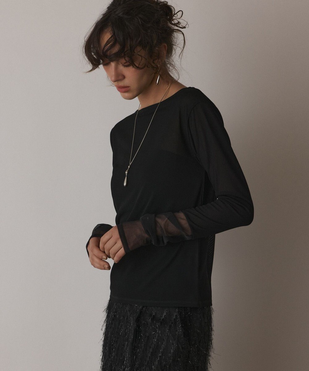 GRACE CONTINENTAL シアーアセテートカットトップ 