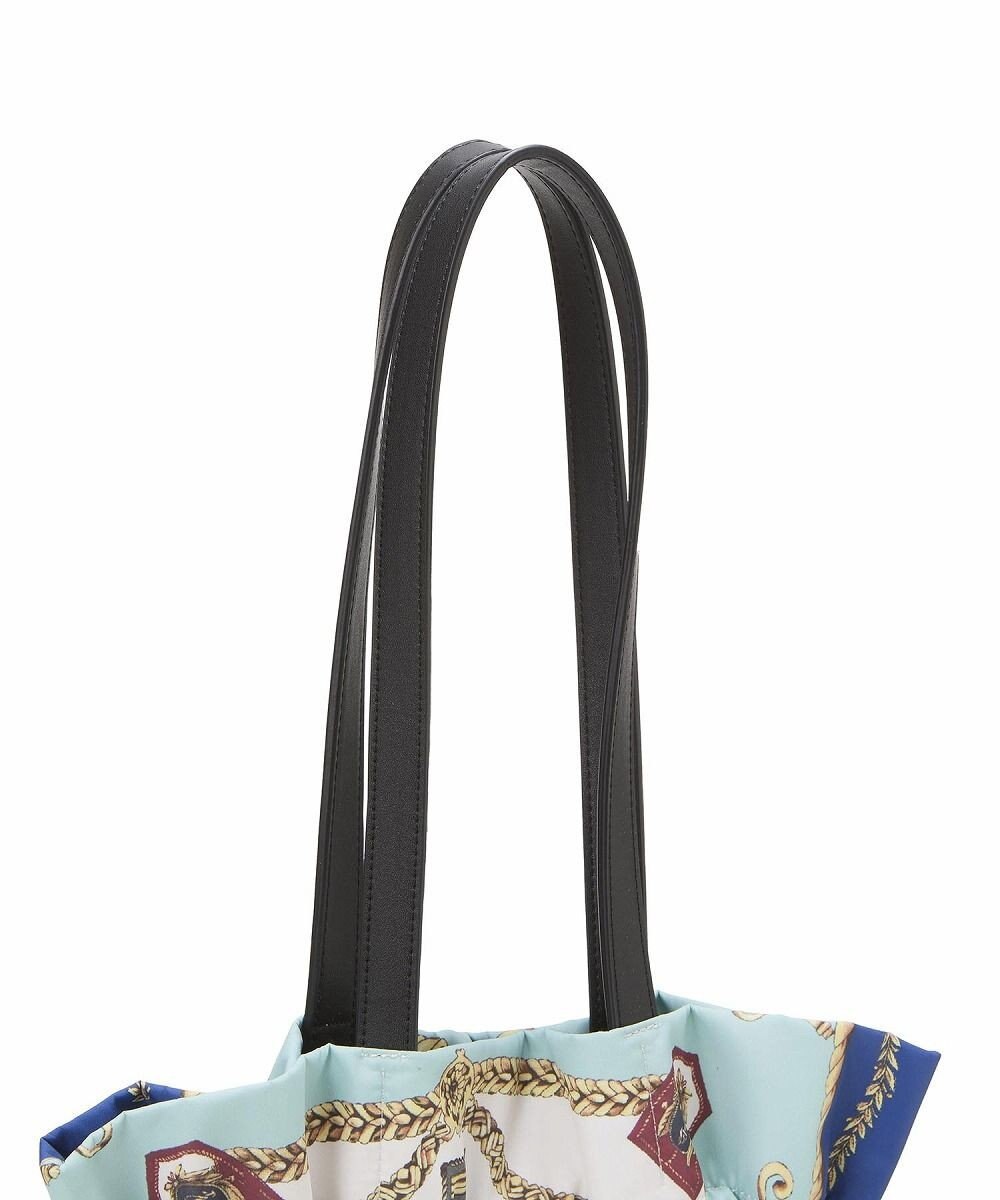 TOPKAPI 【TREASURE TOPKAPI】マイルドサテン スカーフ柄 巾着 トート バッグ 