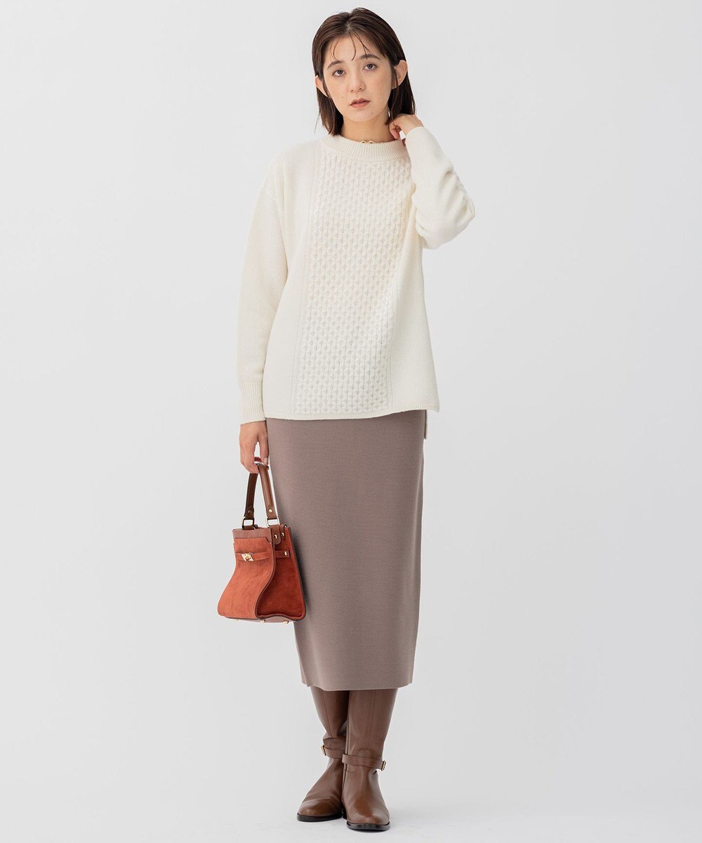 23区 【洗える】ウールカシミヤブレンド チュニック ニット 