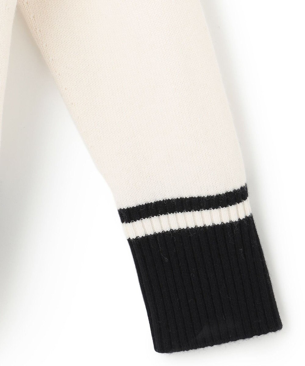 ICB 【洗える】 ソフトカシミヤミックス ライン柄ニット 