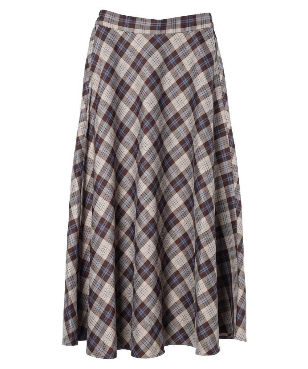 Green Parks ・Ｐｅｔｉｔ　Ｆｌｅｕｒ　バイヤスチェックフレアスカート 