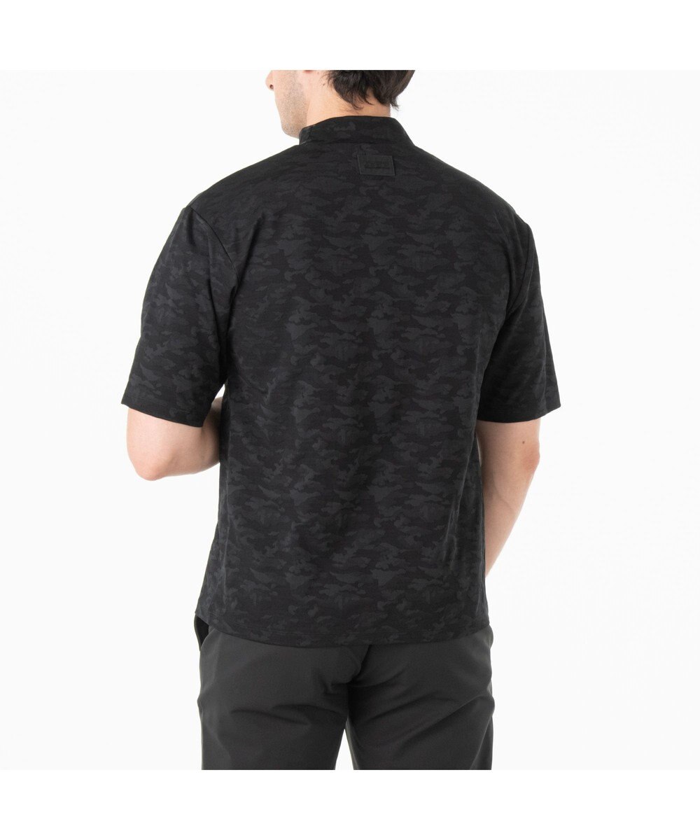 ZERO HALLIBURTON カモフラージュ柄 ジャガードモックネックシャツ ZHG-A4A 2a 82852 ゴルフウェア 
