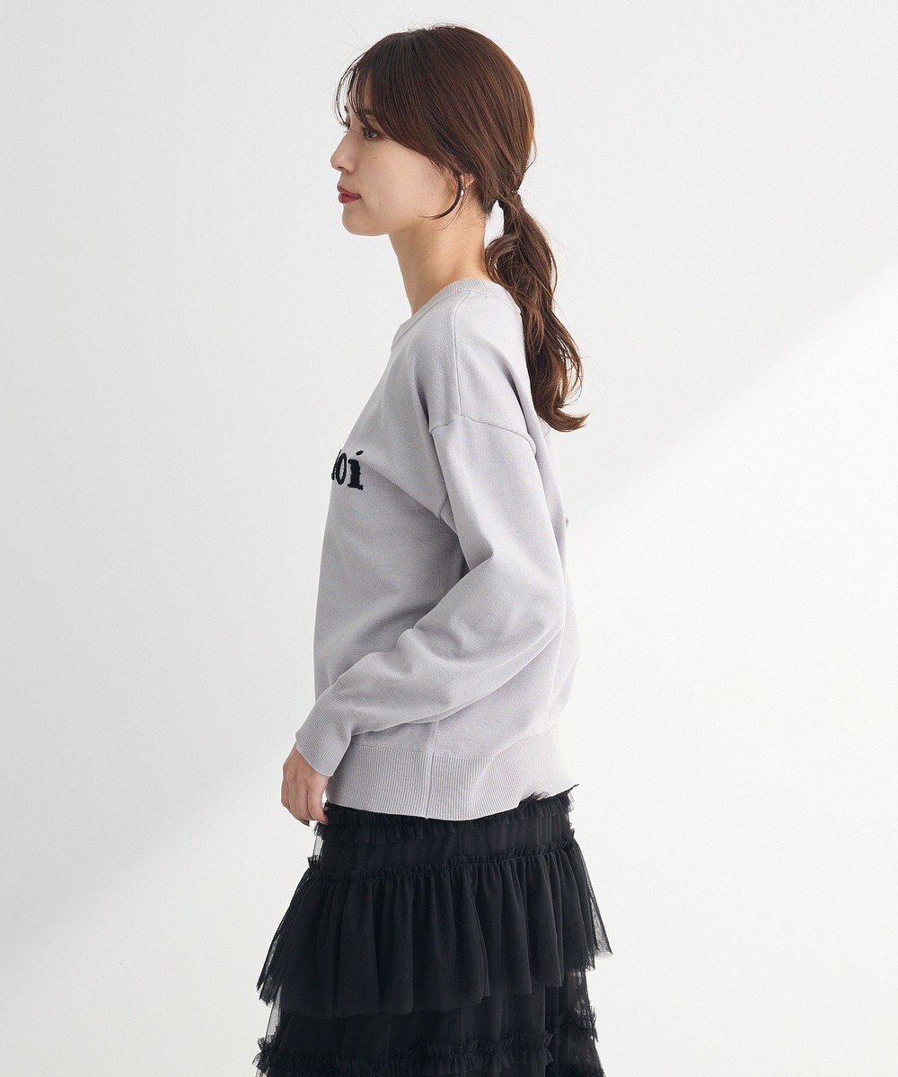 Green Parks さがら刺繍ロゴニットプルオーバー 