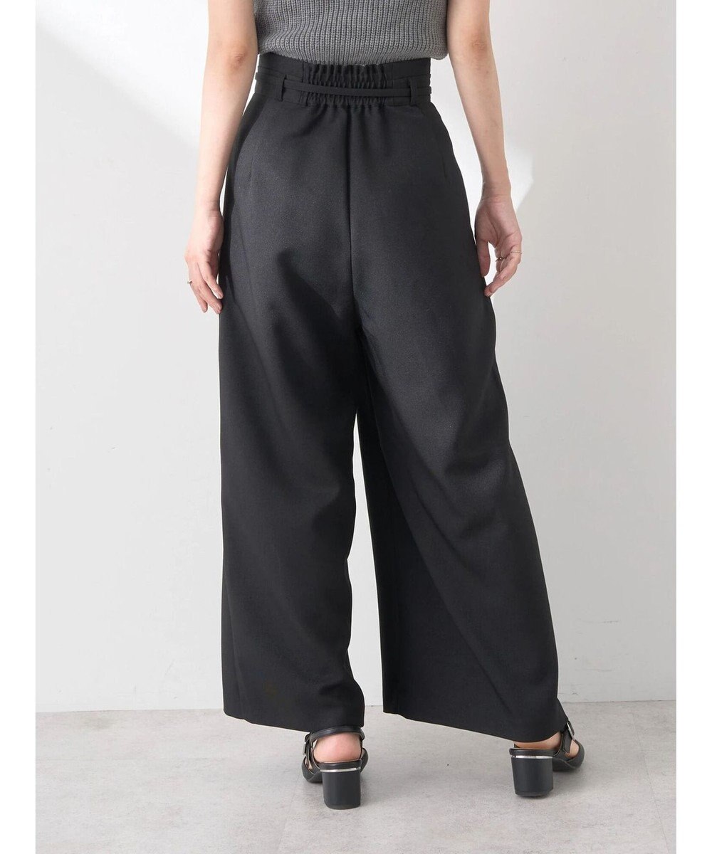 earth music&ecology ベルト付きワイドパンツ 