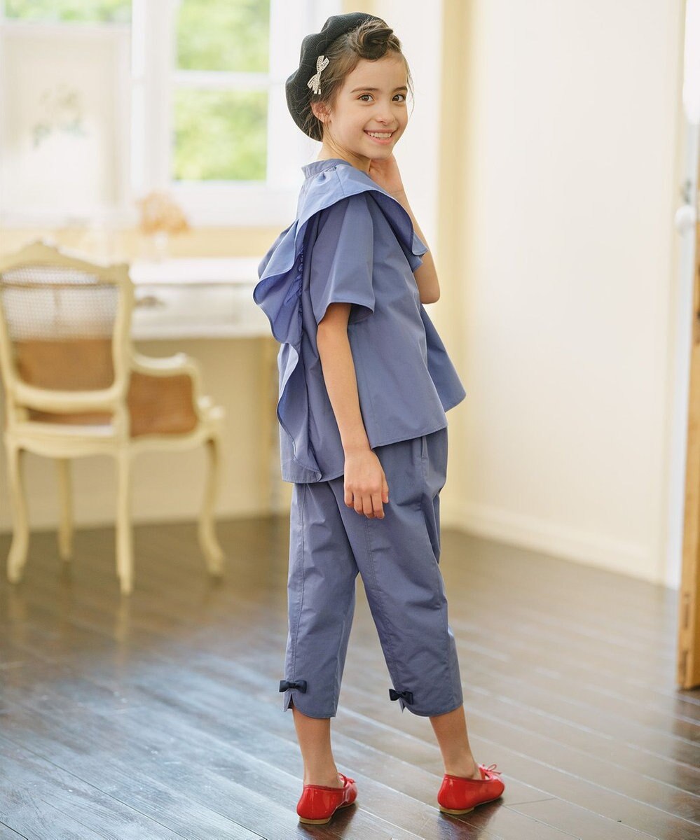 組曲 KIDS 【110-140㎝】パピヨンラッフル ブラウス 