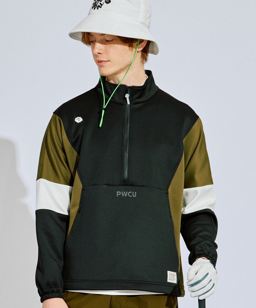 PW CIRCULUS 【MEN】カラーブロッキング プルオーバー ゴルフ 