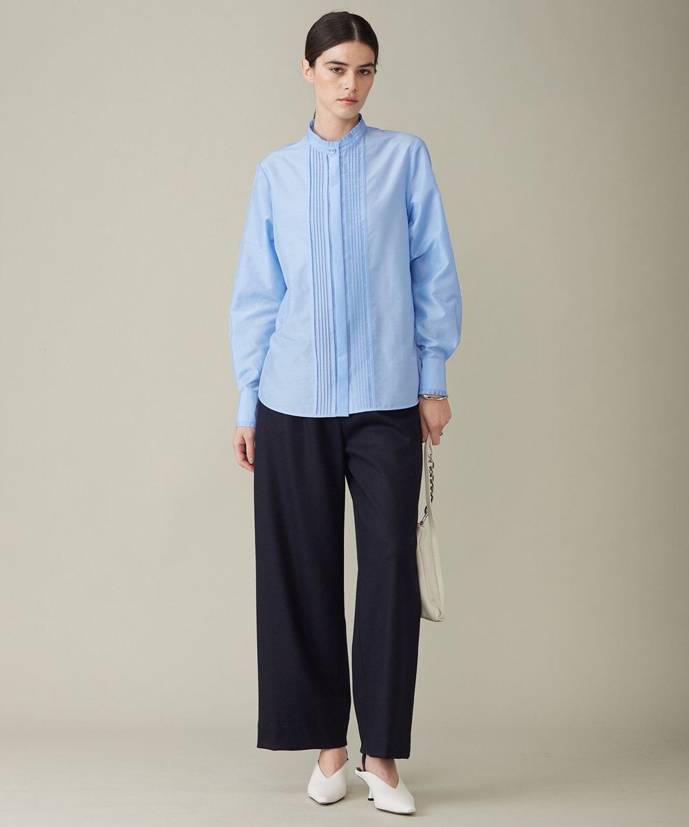 ICB 【洗える】 セシェシルキーローン シャツブラウス 