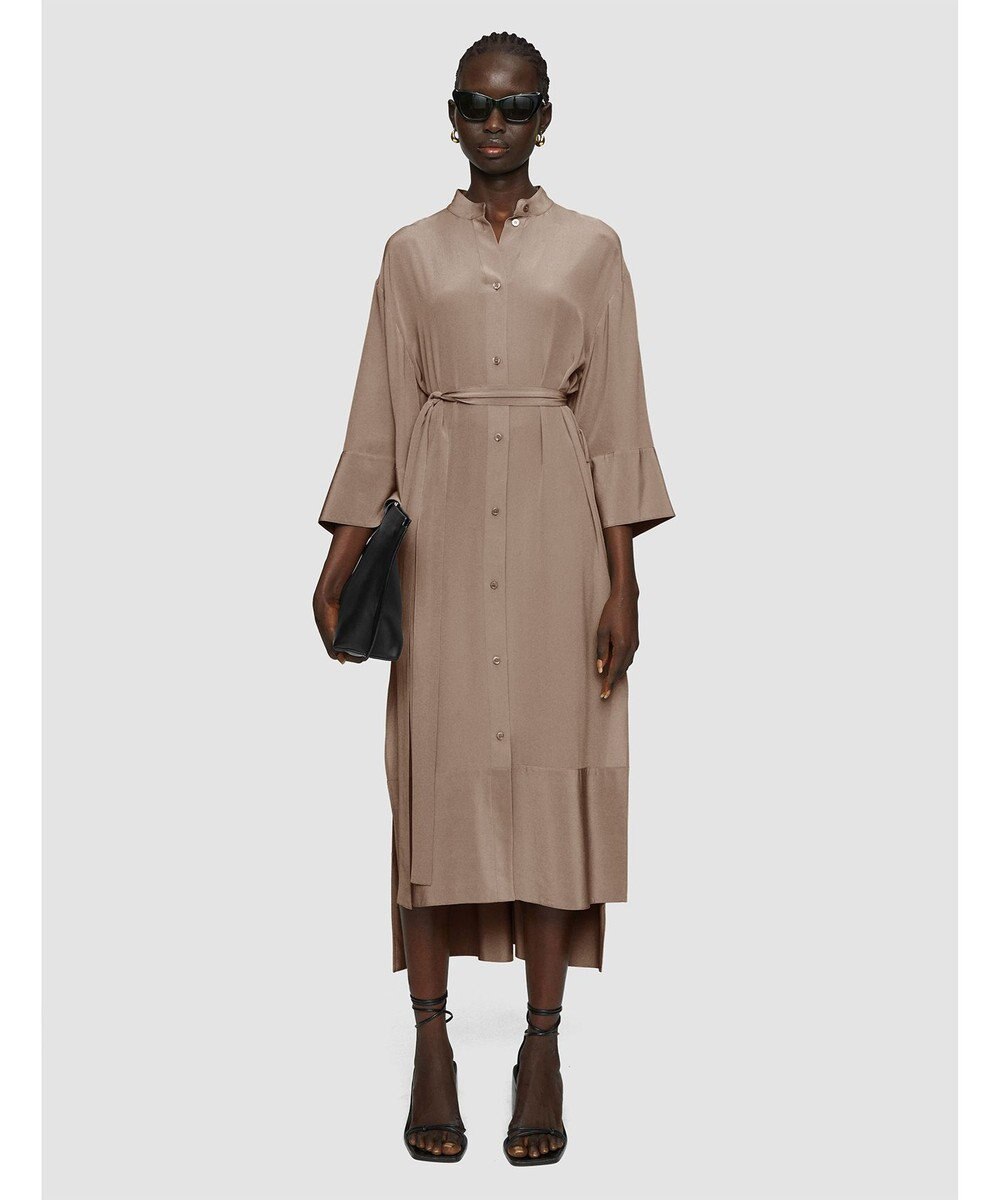 JOSEPH クレープ ド ソワ　ミディドレス 