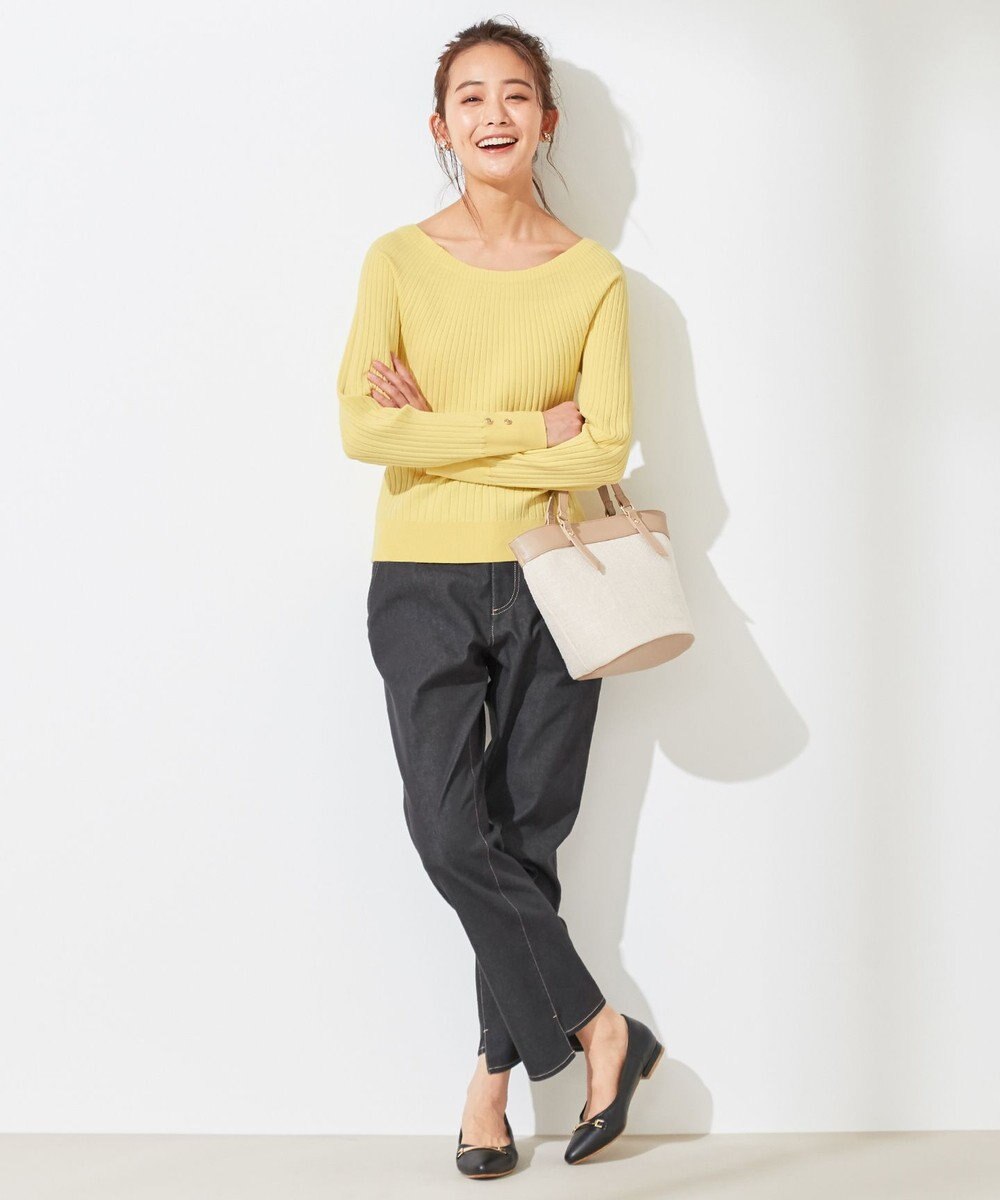 ANY SIS 【洗える】キュウシンRIB ニット 