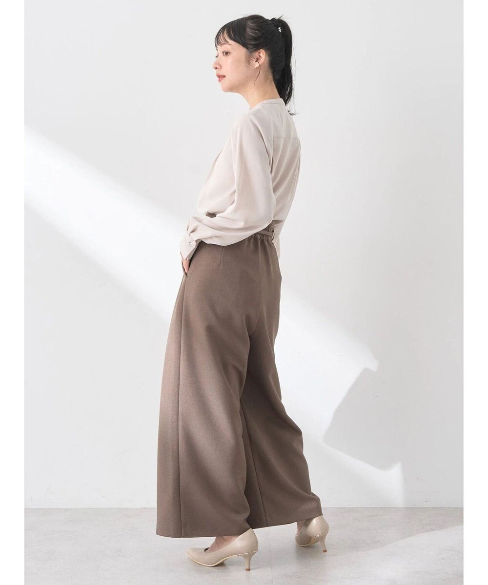 earth music&ecology ベルト付きワイドパンツ 