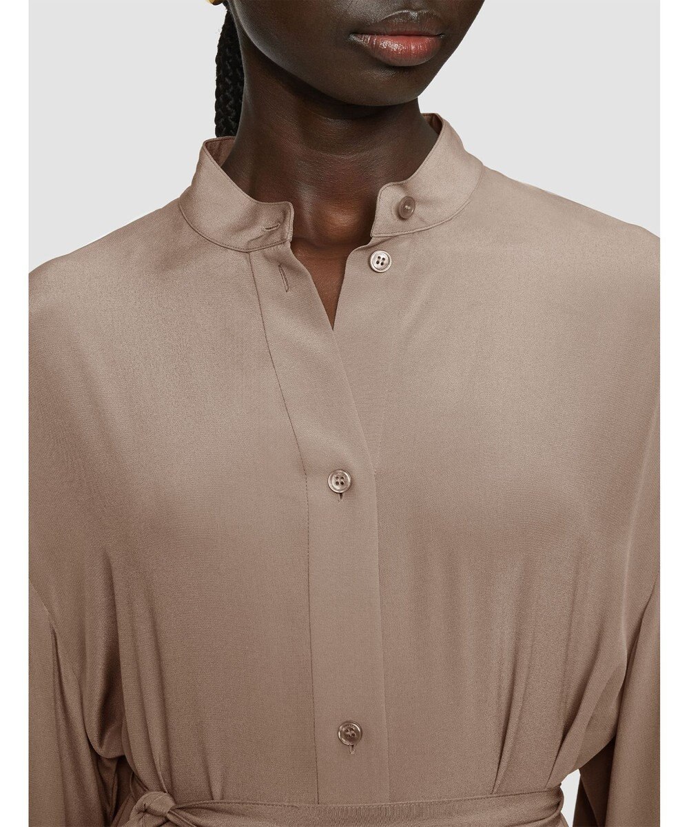 JOSEPH クレープ ド ソワ　ミディドレス 