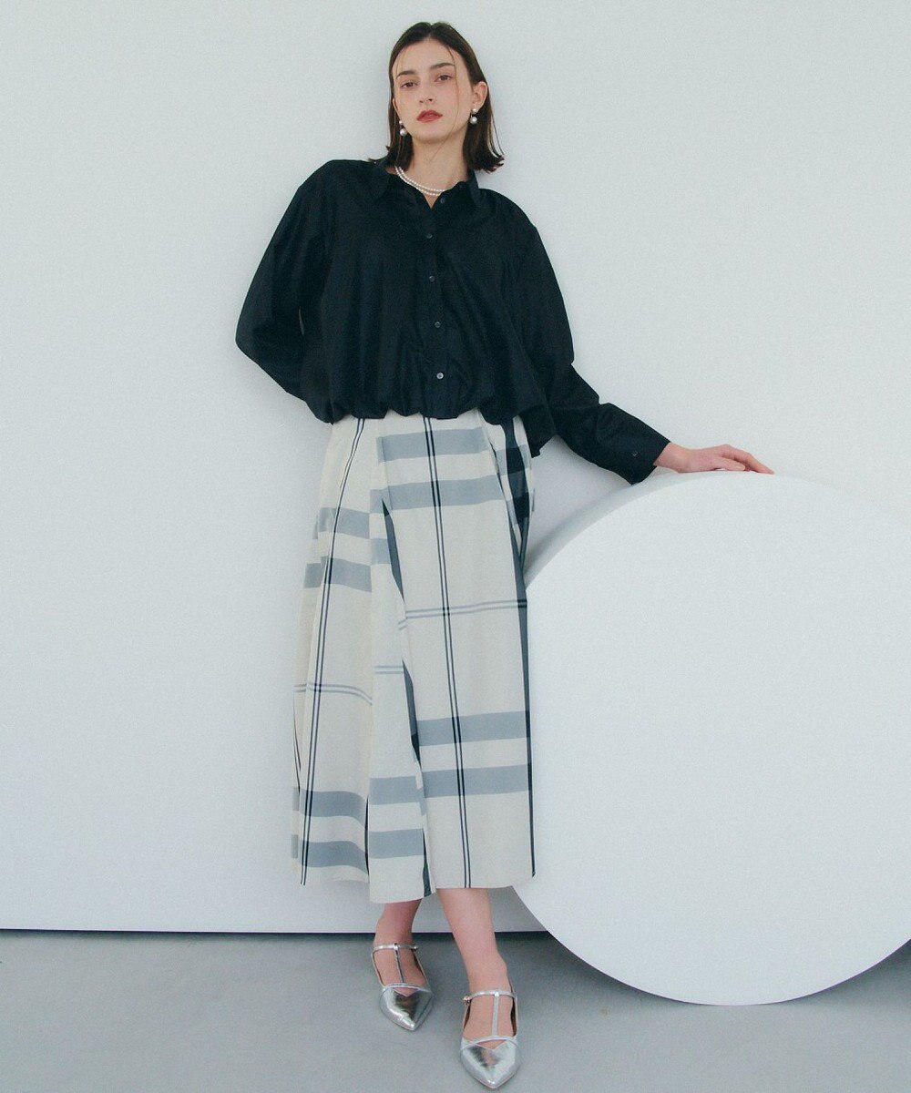 YECCA VECCA 撥水メモリーフレアスカート 