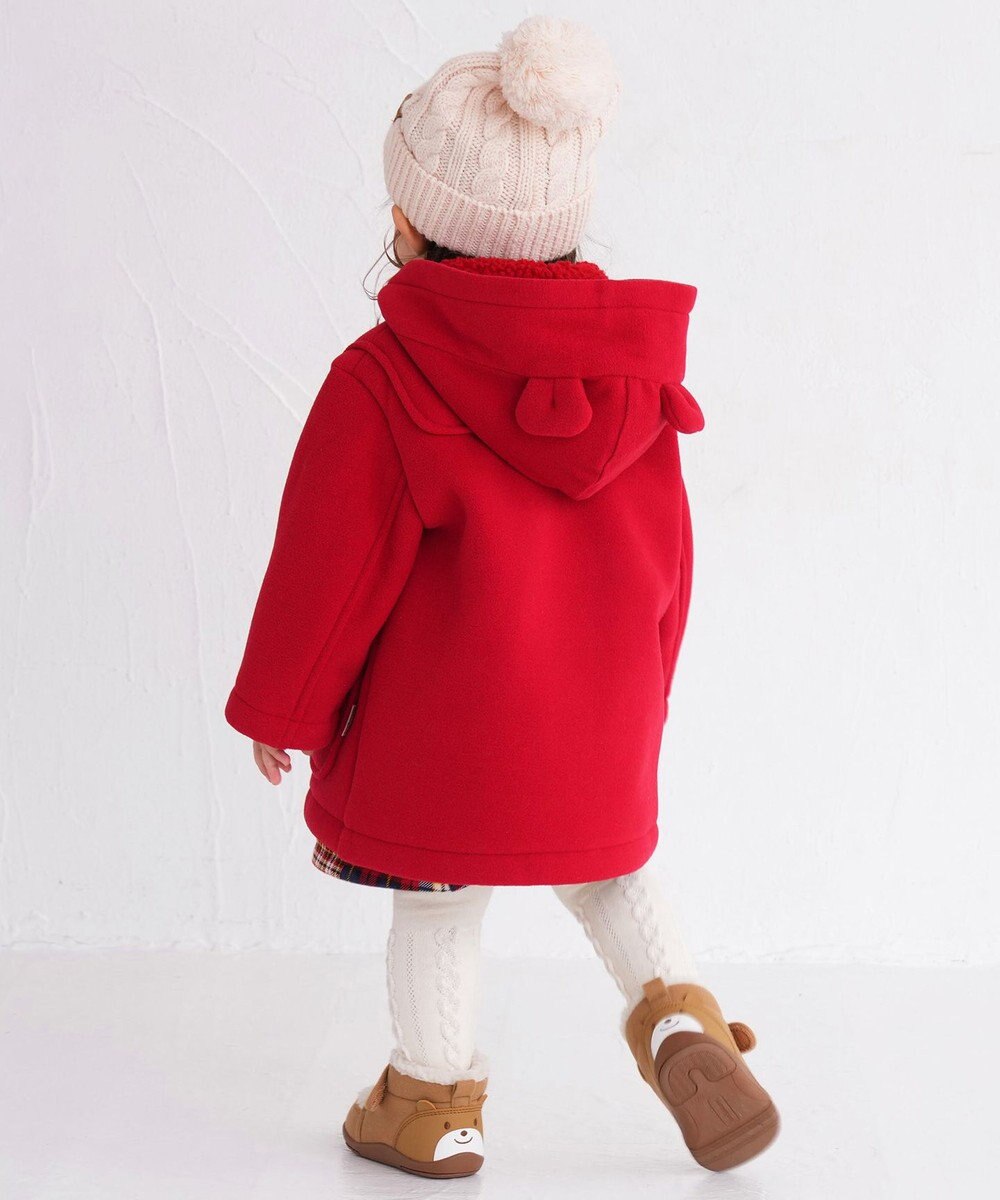 MIKI HOUSE HOT BISCUITS 【80-120cm】 フリースボンディング ダッフルコート 