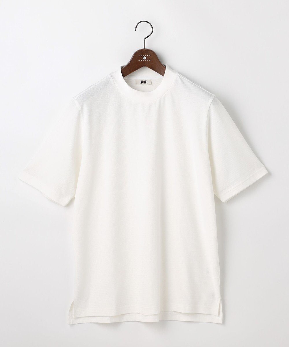 JOSEPH ABBOUD 【オリジナルジャージ生地/サラリ清涼/上質感】コンパクトブロックリンクス ドレス Ｔシャツ 