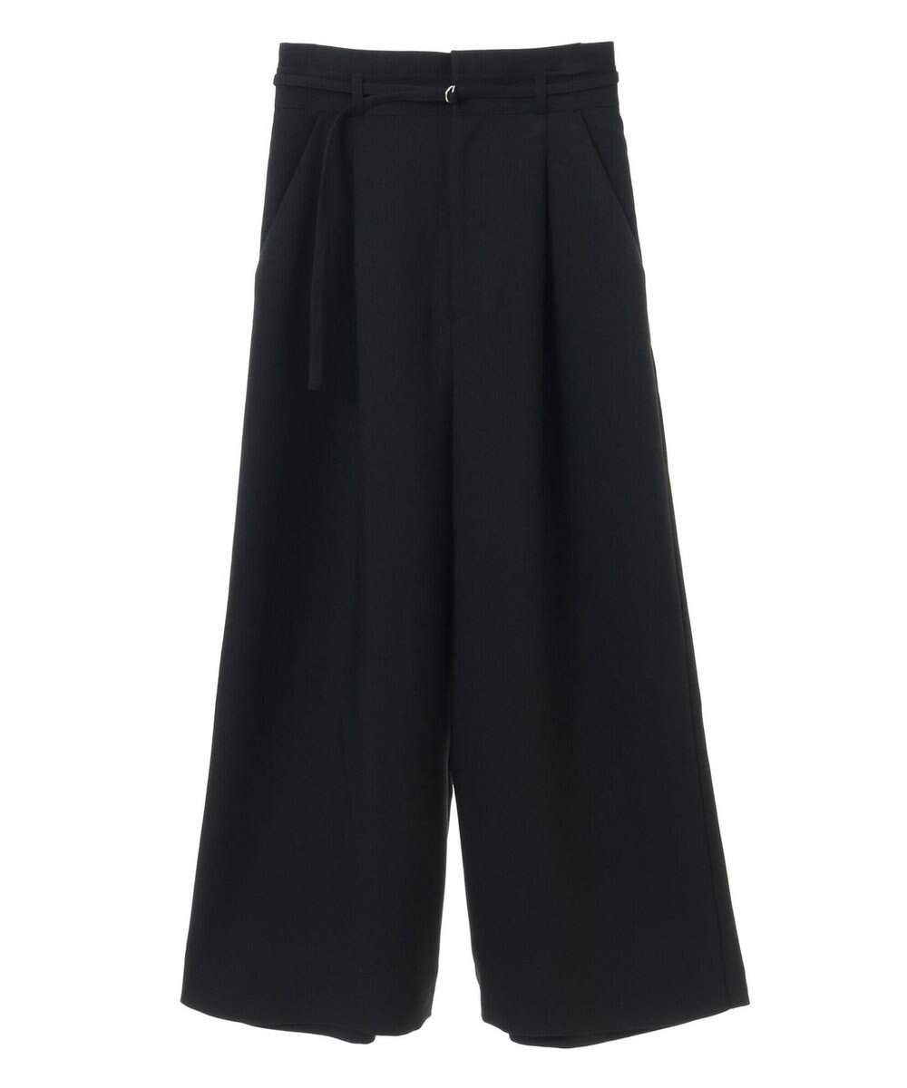 earth music&ecology ベルト付きワイドパンツ 