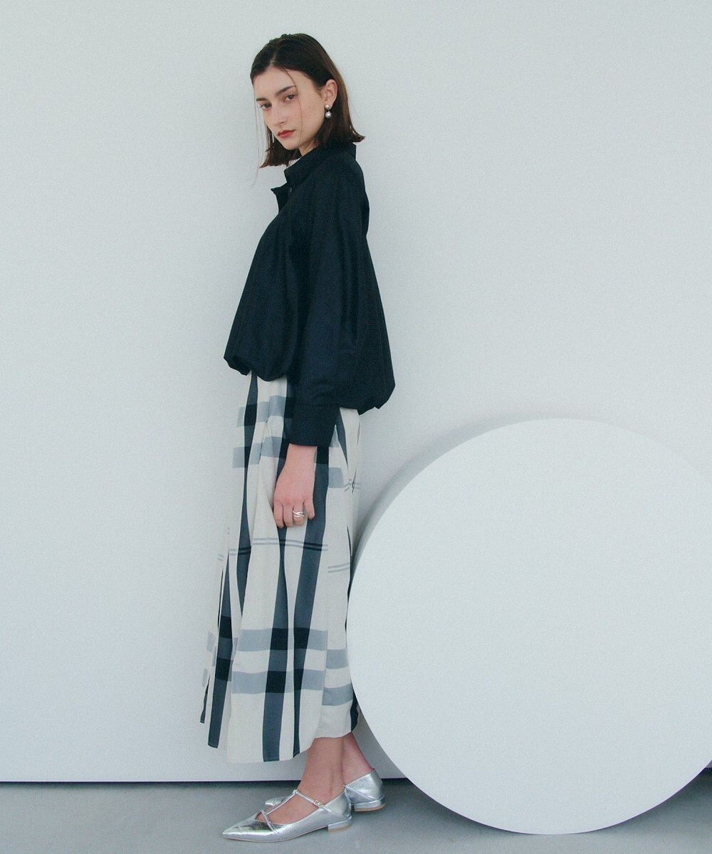 YECCA VECCA 撥水メモリーフレアスカート 