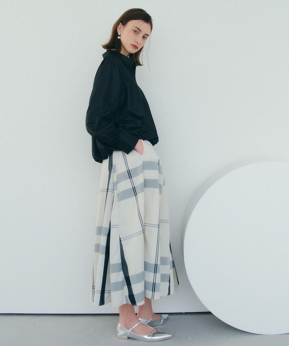 YECCA VECCA 撥水メモリーフレアスカート 