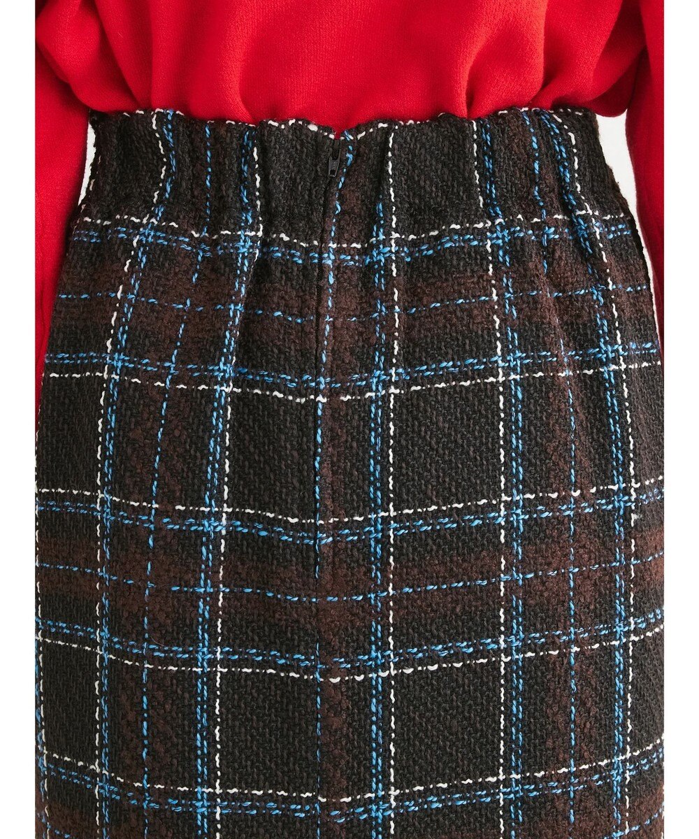 Green Parks ・ＳＵＧＡＲ　ＳＰＯＯＮ　チェックフリンジスカート 