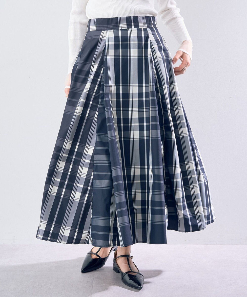 YECCA VECCA 撥水メモリーフレアスカート 