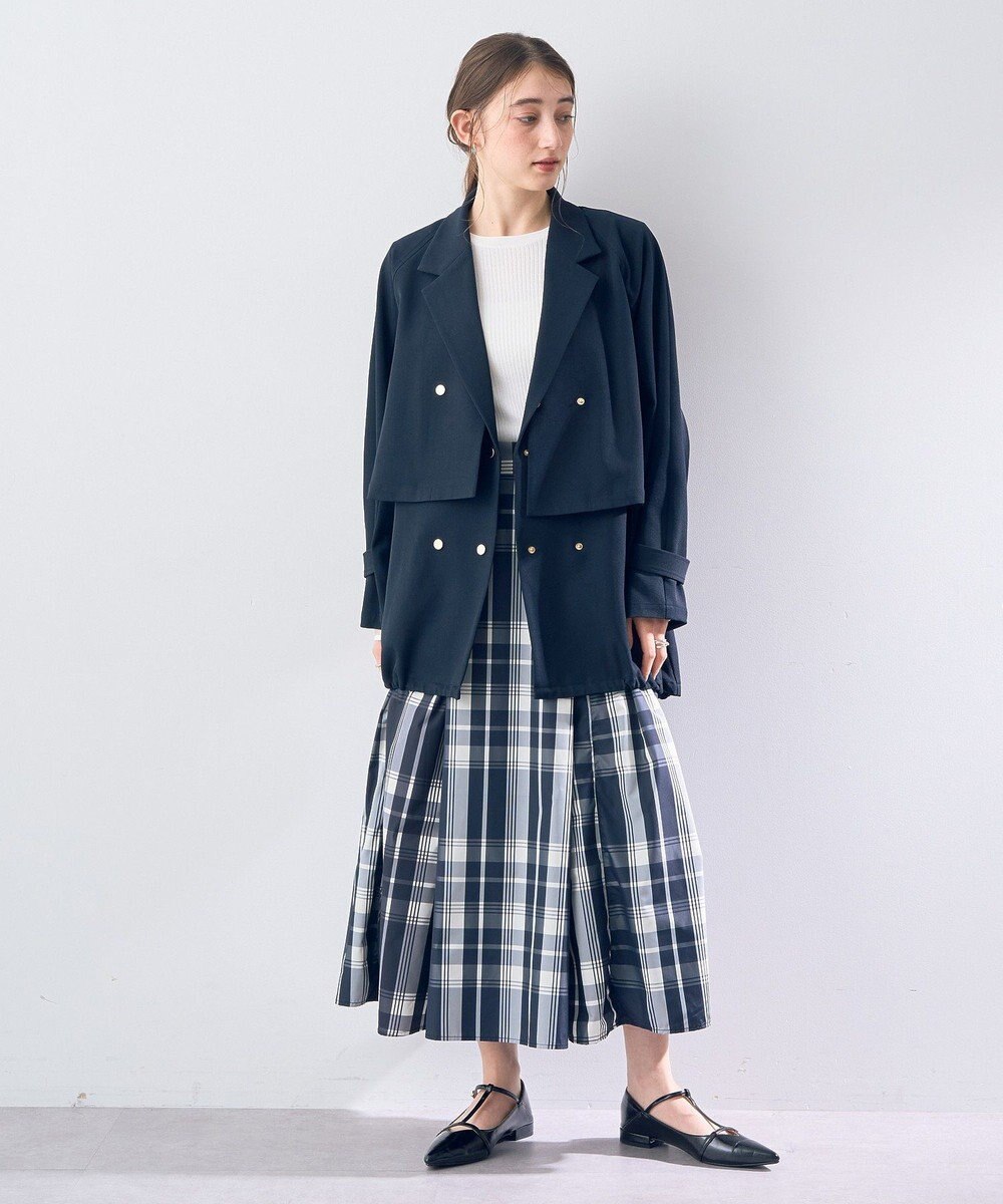 YECCA VECCA 撥水メモリーフレアスカート 