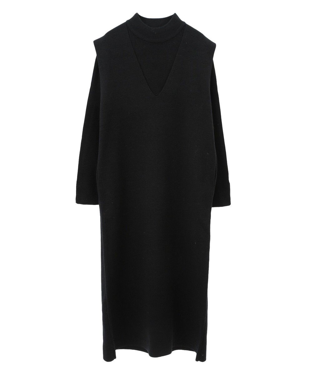 earth music&ecology Ｓｅｔ２点ハイネックプルオーバー＋ニットワンピース 