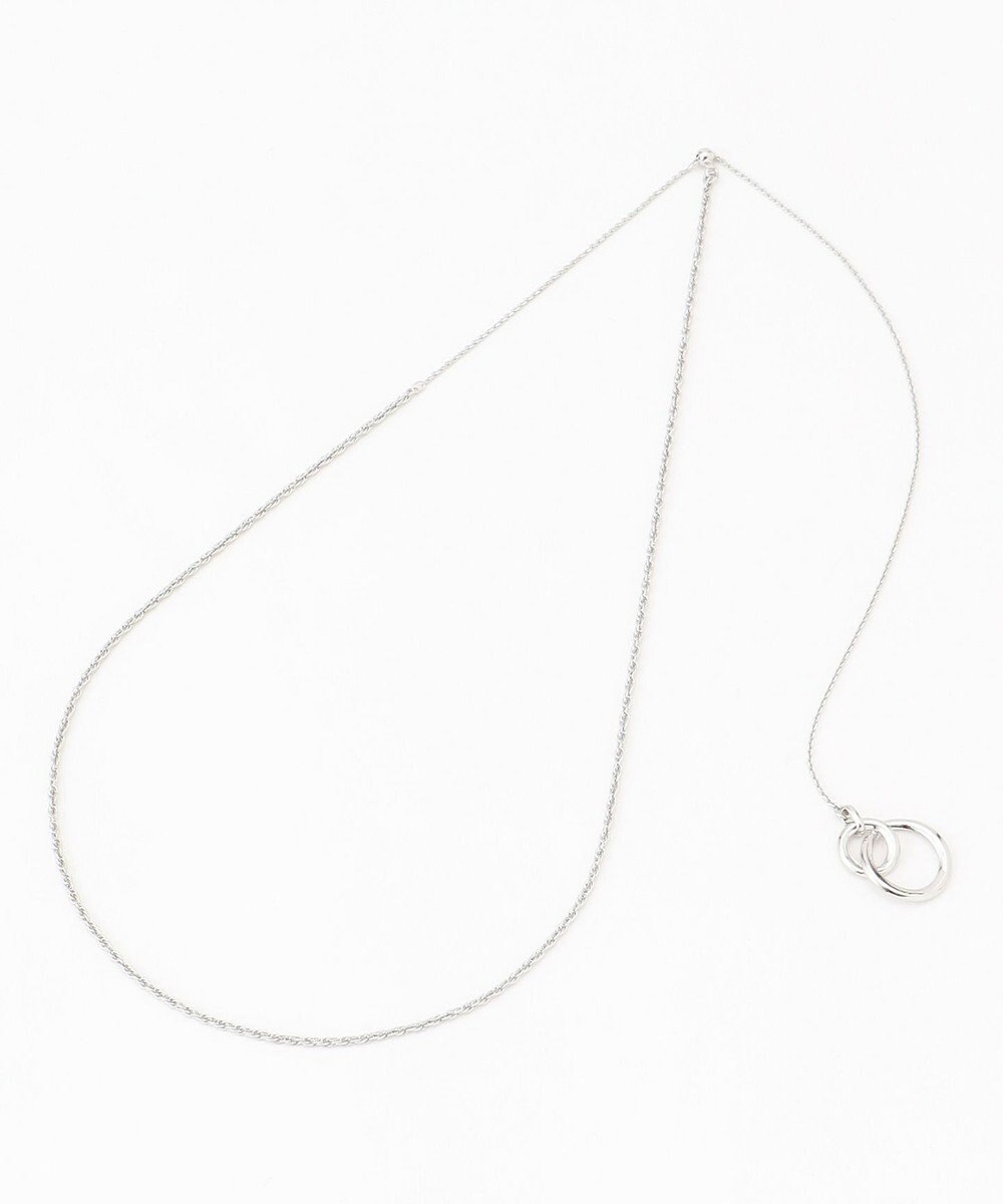 J.PRESS LADIES 【3way】ダブルリングラリエット ネックレス 