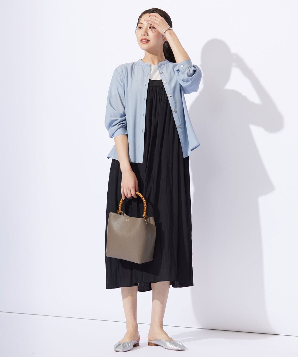 J.PRESS LADIES L 【洗える】テトロンレーヨンマンスローン ブラウス 