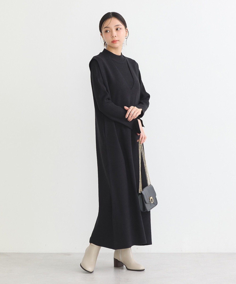 earth music&ecology Ｓｅｔ２点ハイネックプルオーバー＋ニットワンピース 