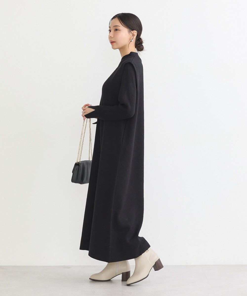 earth music&ecology Ｓｅｔ２点ハイネックプルオーバー＋ニットワンピース 