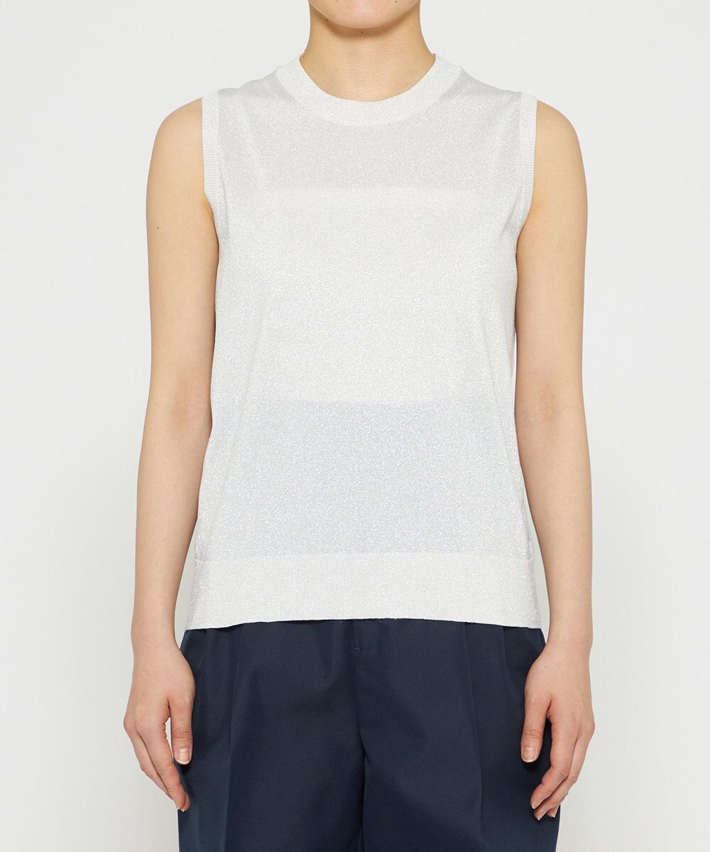 uncrave 【手洗い可】シアー ラメ ノースリーブニット（uncrave STANDARD） 