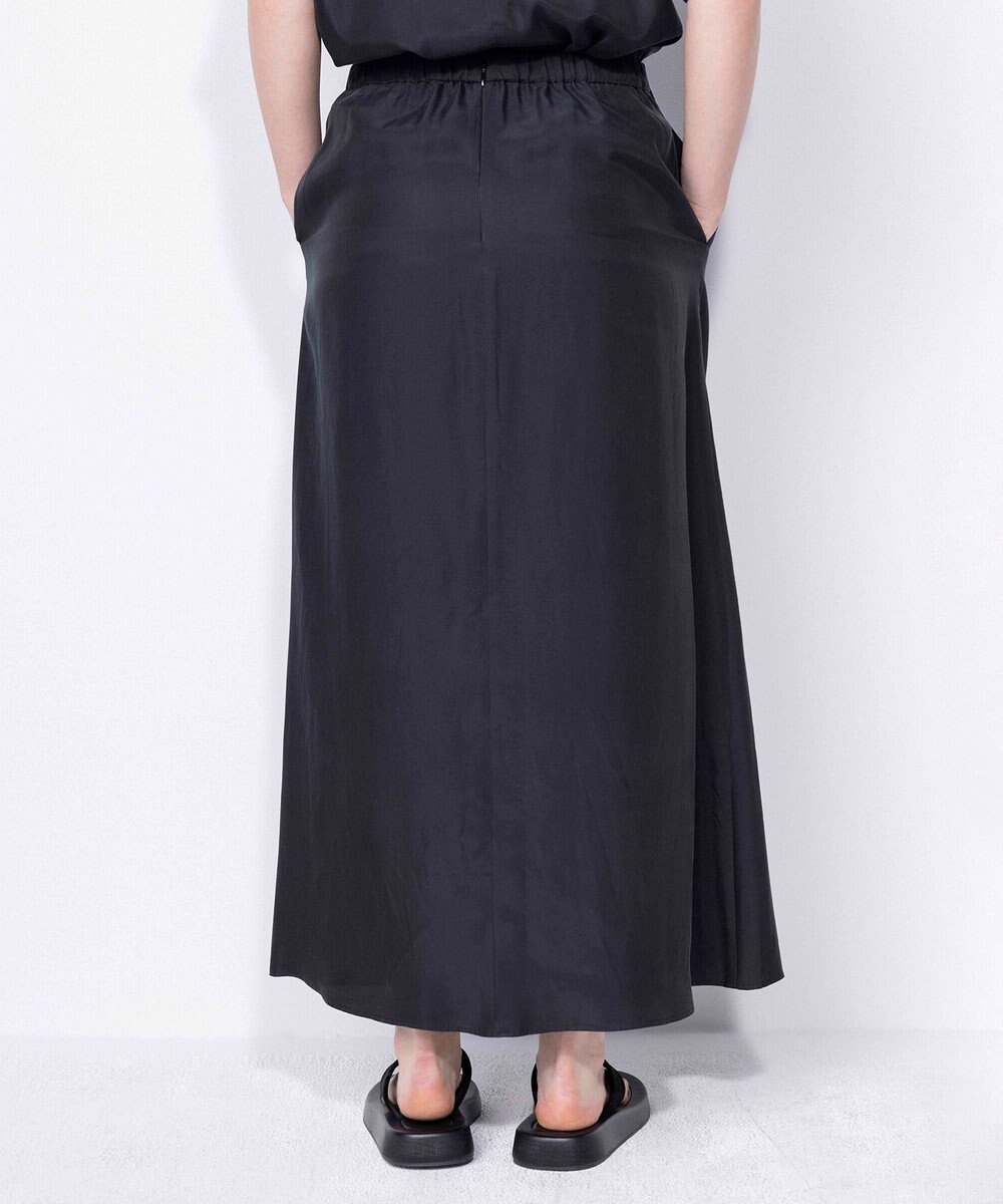 NAVE 【ReNAVE・セットアップ可/洗える/UVケア/接触冷感】フィブリルシャンブレー Aラインスカート 