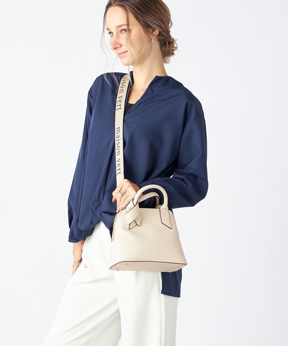 LA BAGAGERIE 【maison vert】 【超軽量/多収納】リボンハンドル2WAYバッグ 