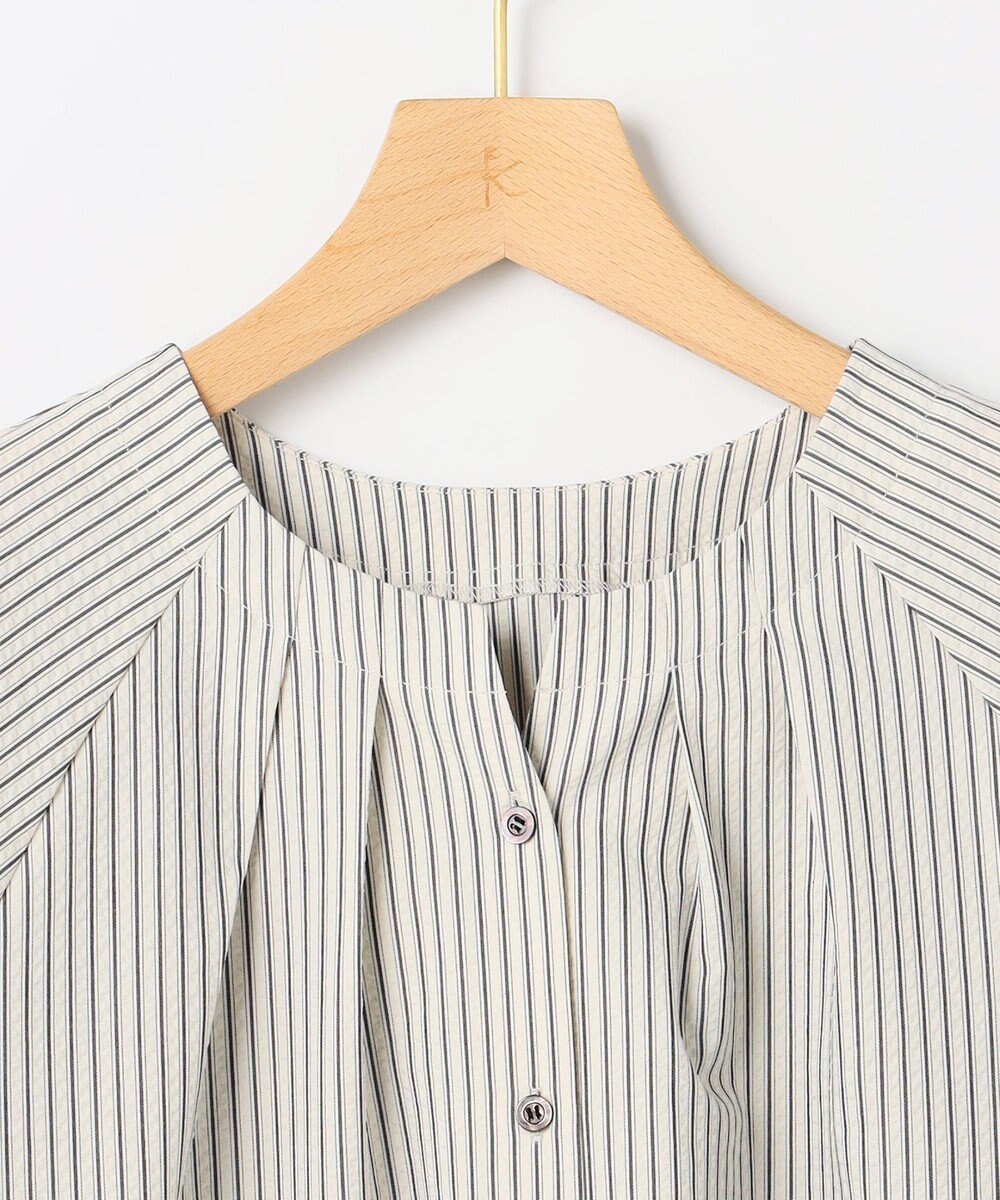 組曲 【先行予約・前後着用可】ソフトサッカーラグランスリーブ ブラウス 