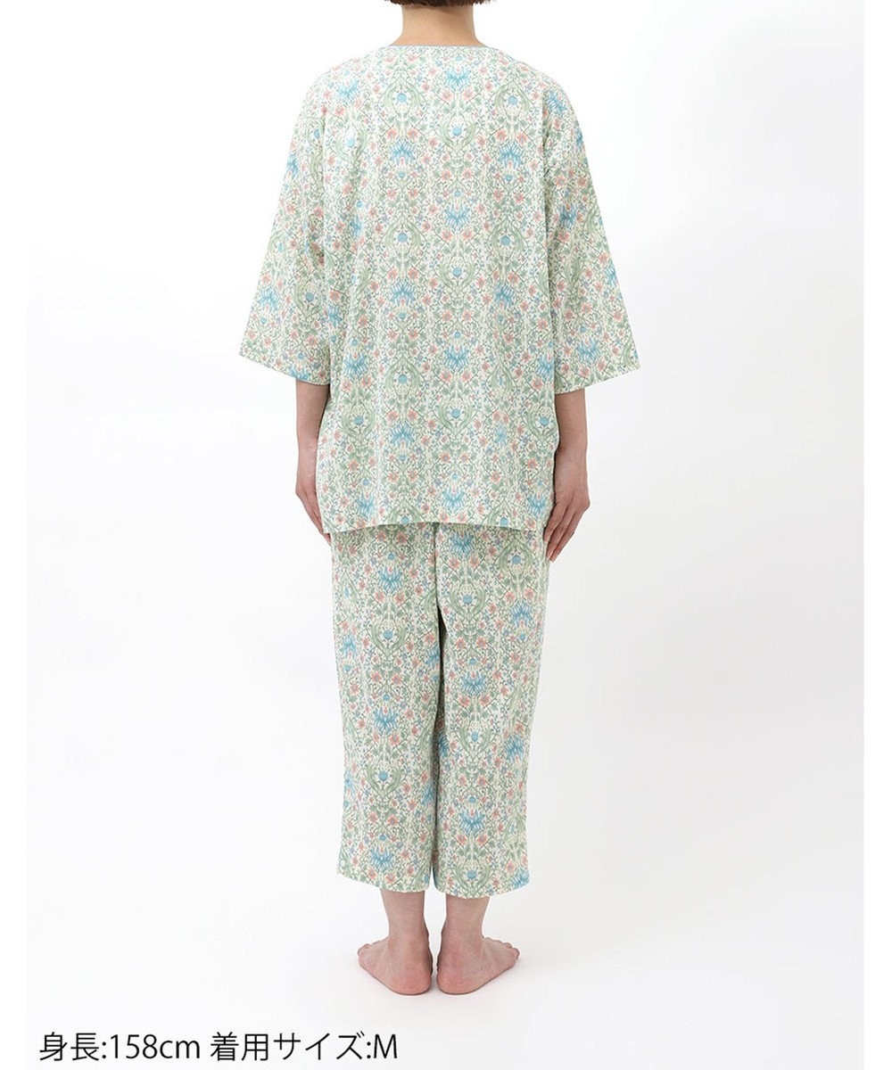 Wing パジャマ 7分袖 長袖 8分丈 綿100%(本体) 楊柳素材 夏 レディース EP8074 ウイング／ワコール 