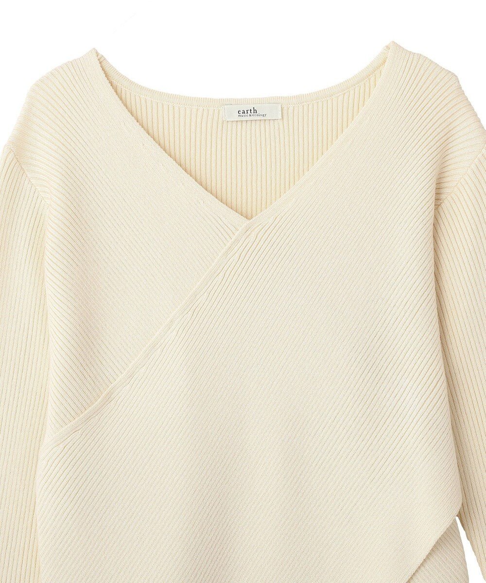 earth music&ecology クロスニットプルオーバー 