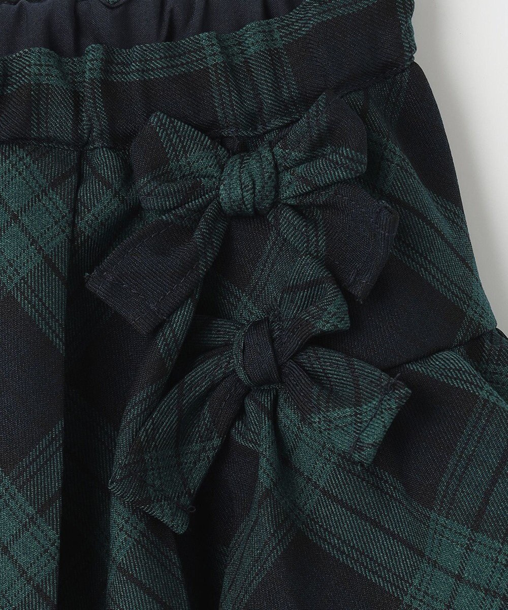 ANY KIDS チェックプリーツスカート 