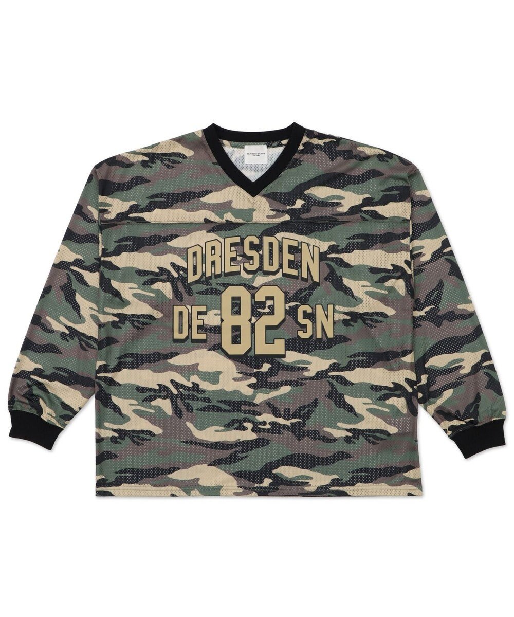 WEGO 【ユニセックス着用ITEM/MLサイズ展開】カモフラナンバリングホッケーT（LS） 