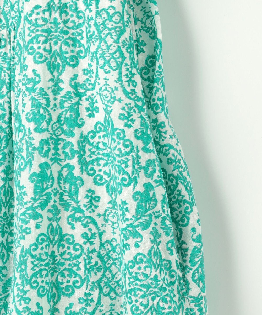 自由区 S ダマスクプリントエンブロイダリー ワンピース 