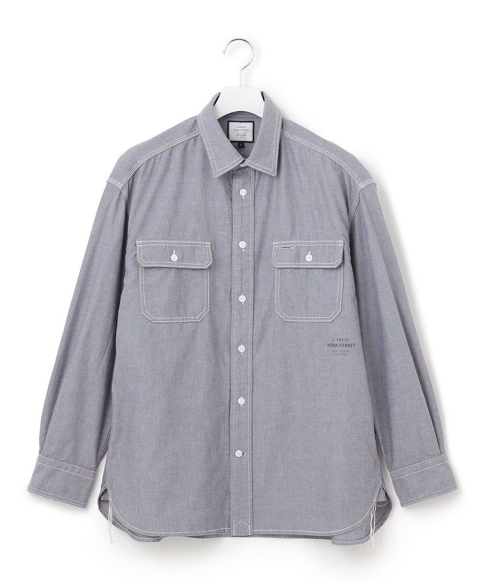 J.PRESS YORK STREET 【UNISEX】シャンブレーワークシャツ 