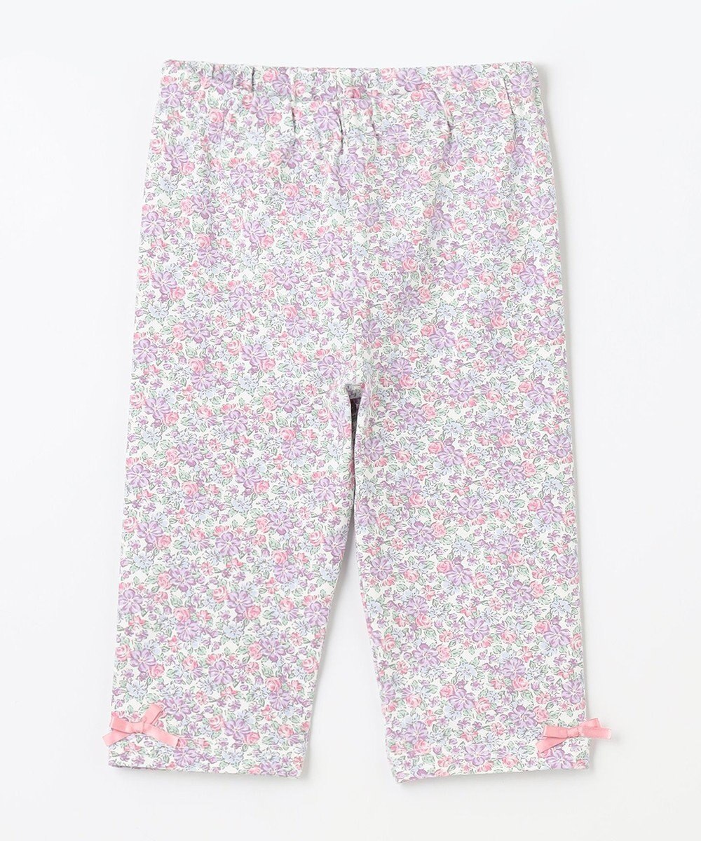 ANY KIDS 裾リボン 5分丈 レギンス 