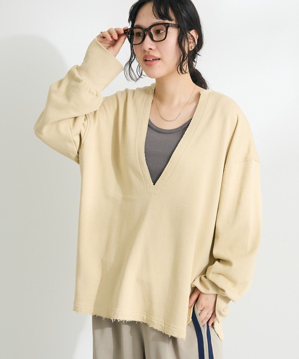 CRAFT STANDARD BOUTIQUE TC裏毛Ｖネックプルオーバー 