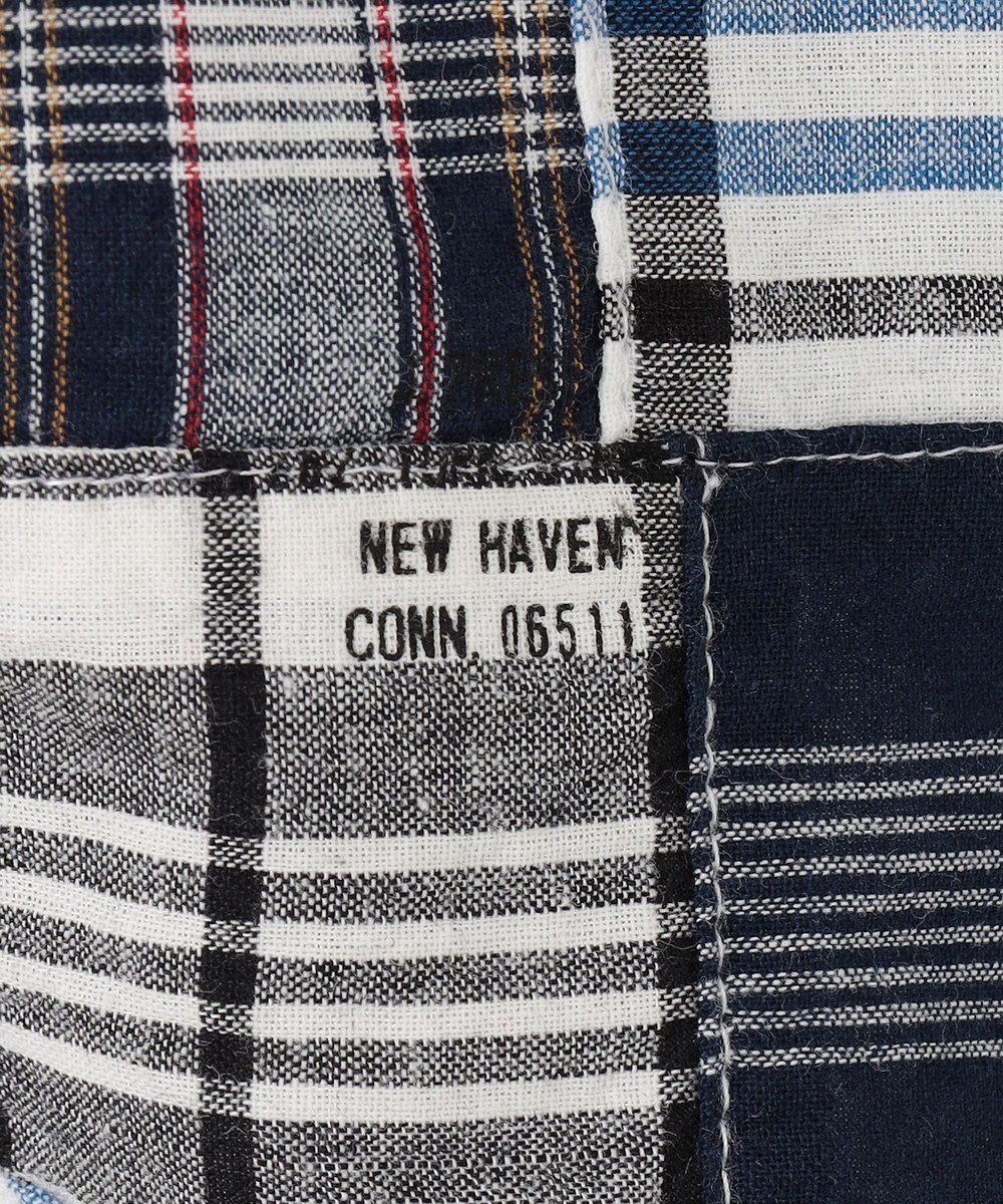 J.PRESS MEN パッチワーク プルオーバーシャツ 