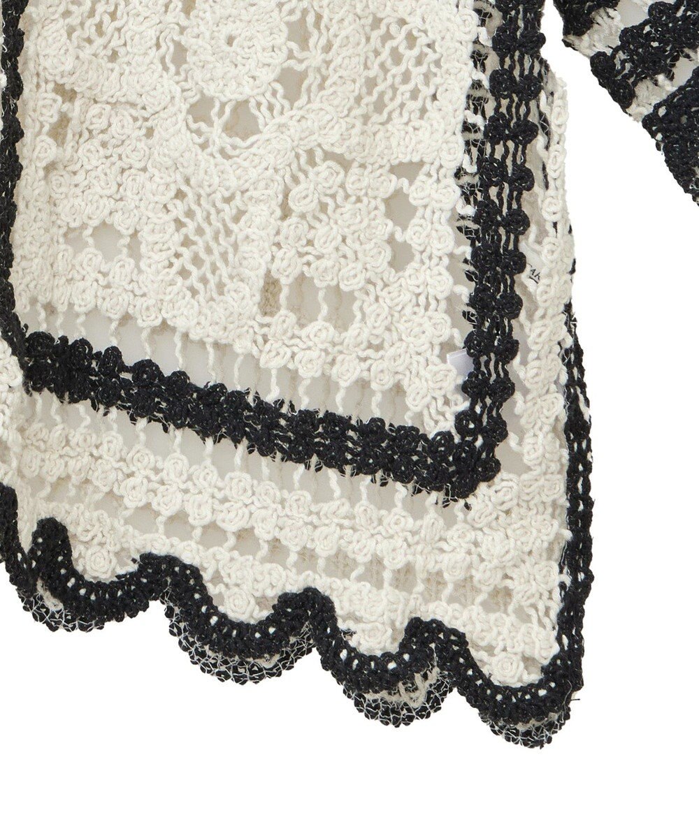 Green Parks ・ＥＬＥＮＣＡＲＥ　ＤＵＥ　カギ針風レースカーデ 