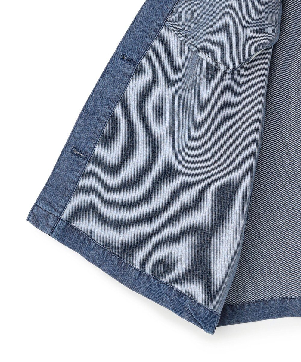 ICB L ナチュラルソフトデニム クロップドジャケット 